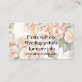 Carte D'accompagnement Elégante aquarelle blanche vert orange boho (Devant)