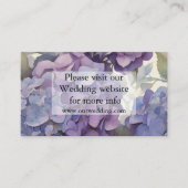 Carte D'accompagnement Elégante aquarelle bleu violet poussiéreuse (Devant)