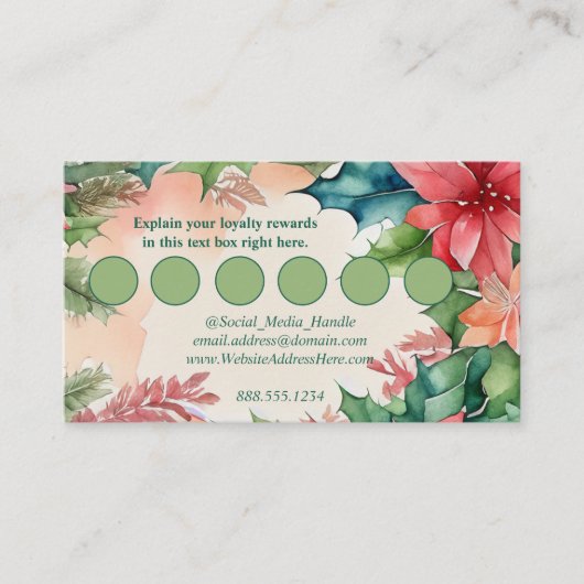 Carte D'accompagnement Elégante aquarelle Noël couronne QR Code (Devant)