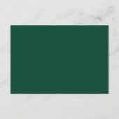 Carte D'accompagnement Elégante calligraphie Mariage Turquoise QR Code ca (Dos)