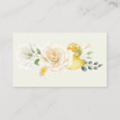 Carte D'accompagnement Élégante Fête des mariées de recettes florales Cit (Dos)