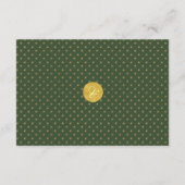 Carte D'accompagnement Élégante fleur de lis Détails du mariage Code QR (Dos)