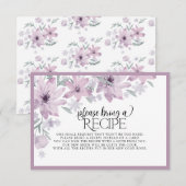 Carte D'accompagnement Élégante Flore De Printemps S'Il Vous Plaît Apport (Devant / Derrière)