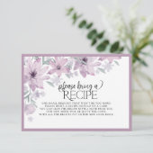 Carte D'accompagnement Élégante Flore De Printemps S'Il Vous Plaît Apport (Debout devant)