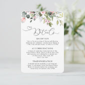 Carte D'accompagnement Élégante flore d'eucalyptus Code QR de mariage (Debout devant)