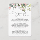 Carte D'accompagnement Élégante flore d'eucalyptus Code QR de mariage (Devant)