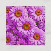 Carte D'accompagnement Élégante marguerite florale magenta rose foncé (Dos)