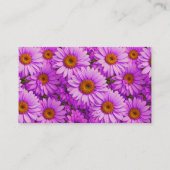 Carte D'accompagnement Élégante marguerite florale magenta rose foncé (Dos)