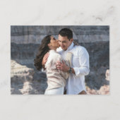 Carte D'accompagnement Élégante Photo QR Code Mariage moderne (Dos)