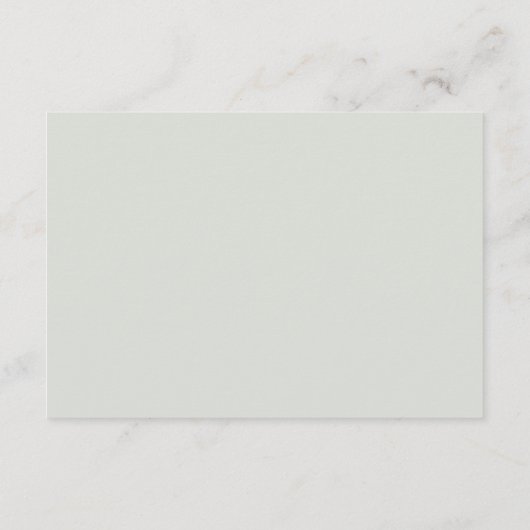 Carte D'accompagnement Elégante Réception De Mariage Eucalyptus (Dos)