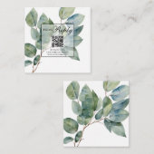 Carte D'accompagnement Élégante verdure boho moderne (Devant / Derrière)