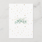 Carte D'accompagnement Elégante verdure Eucalyptus Mariage (Dos)