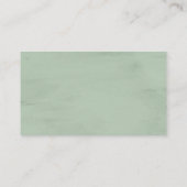 Carte D'accompagnement Élégante verdure rustique, RSVP Rappel (Dos)