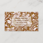 Carte D'accompagnement Élégante vintage terre cuite boho fleurie (Devant)