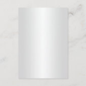 Carte D'accompagnement Élégantes mesures de sécurité des Mariages floraux (Dos)