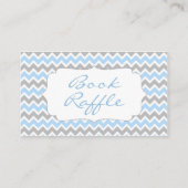 Carte D'accompagnement Elephant Baby shower livre tombole billets bleu (Dos)
