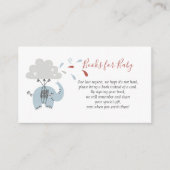 Carte D'accompagnement Elephant Blue Cute Boy's Books for Baby (Devant)