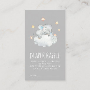 Carte D'accompagnement Elephant Boy Gris Baby shower de chaudière raff