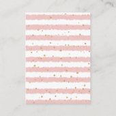 Carte D'accompagnement Eléphant Floral Pink Or Diaper (Dos)