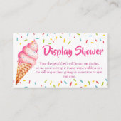 Carte D'accompagnement Elle a été prise en main glaces présentoir douche (Devant)