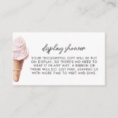 Carte D'accompagnement Elle a été rachetée à la douche d'affichage de fra (Devant)