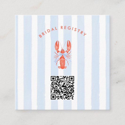 Carte D'accompagnement Elle A Trouvé Sa Fête des mariées Côtière Maine Sq (Devant)