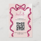 Carte D'accompagnement Elle est en train de nouer la douche de nage à arc (Devant)