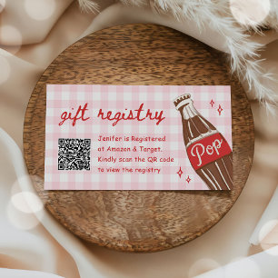 Carte D'accompagnement Elle est prête à faire éclater le soda QR Code Lis