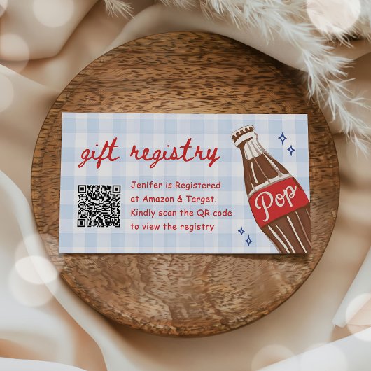 Carte D'accompagnement Elle est prête à faire éclater le soda QR Code Lis