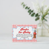 Carte D'accompagnement Elle est prête Fête de Bébé Soda Pop Cadeau Bébé F (Debout devant)