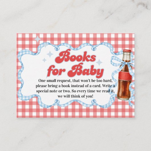 Carte D'accompagnement Elle est prête Fête de Bébé Soda Pop Cadeau Bébé F (Devant)