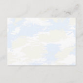 Carte D'accompagnement Elle est sur Cloud 9 Recette pour Fête des mariées (Dos)