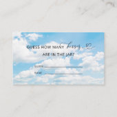 Carte D'accompagnement Elle est sur Cloud Nine Combien de baisers jeu nup (Devant)