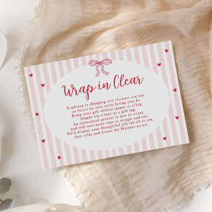 Carte D'accompagnement Emballage pour Baby Shower de la Saint-Valentin av