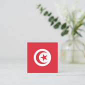 Carte D'accompagnement Emblème du drapeau tunisien (Debout devant)