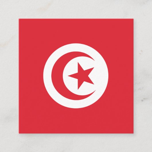 Carte D'accompagnement Emblème du drapeau tunisien (Devant)