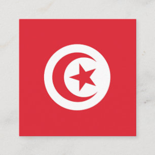 Carte D'accompagnement Emblème du drapeau tunisien