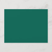 Carte D'accompagnement Emerald Green Celtic Knot Claddagh Mariage (Dos)