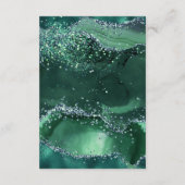 Carte D'accompagnement Emerald Green Parties scintillant Arch Détails du  (Dos)