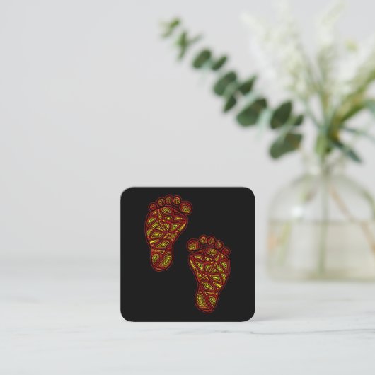 Carte D'accompagnement Empreintes bébé (Debout devant)