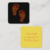 Carte D'accompagnement Empreintes bébé (Devant / Derrière)