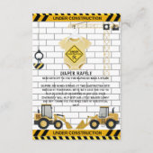 Carte D'accompagnement En construction Baby shower de vêtements pour bébé (Devant)