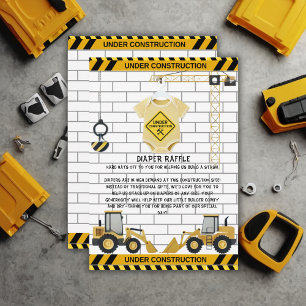 Carte D'accompagnement En construction Baby shower de vêtements pour bébé