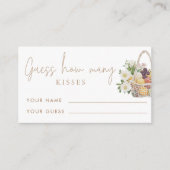 Carte D'accompagnement En dehors du marché  Devinez combien de baisers Je (Devant)