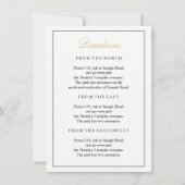 Carte d'accompagnement en écriture dorée élégante (Devant)