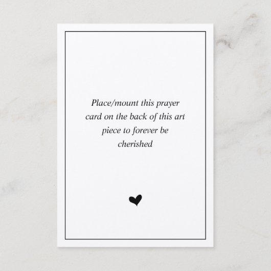 Carte D'accompagnement En mémoire d'amour, Rustic Brown Kraft Card (Dos)