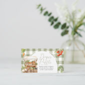 Carte D'accompagnement En vichy De Raffle De Fruits Fruits Cultivés Local (Debout devant)