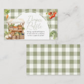 Carte D'accompagnement En vichy De Raffle De Fruits Fruits Cultivés Local (Devant / Derrière)