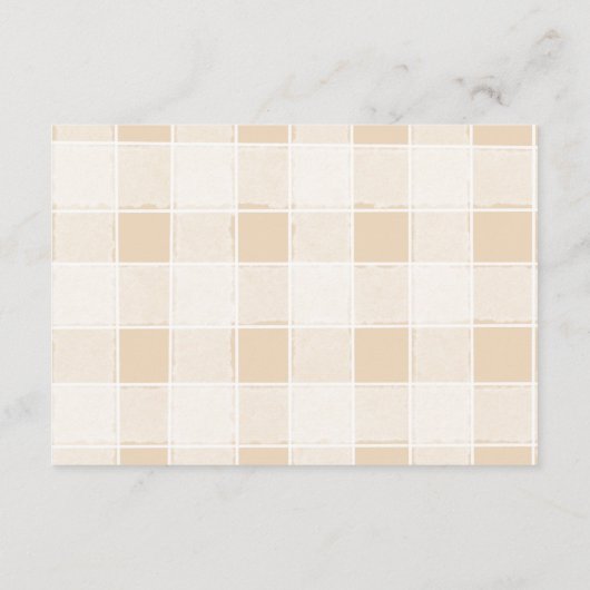 Carte D'accompagnement en vichy Français Teddy Bear Diapper Raffer (Dos)