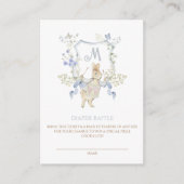 Carte D'accompagnement en vichy Peter le Baby shower Rabbit Déchets Raffl (Devant)